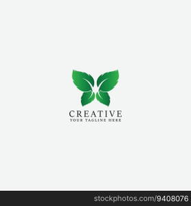 leaf logo vector