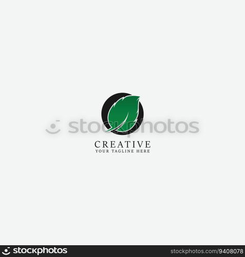 leaf logo vector