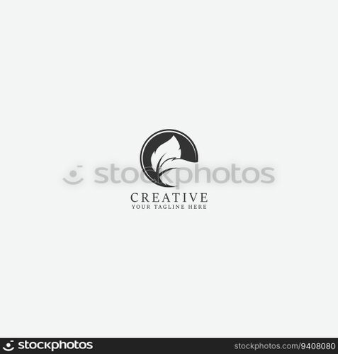 leaf logo vector