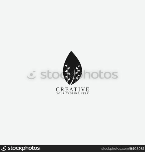 leaf logo vector