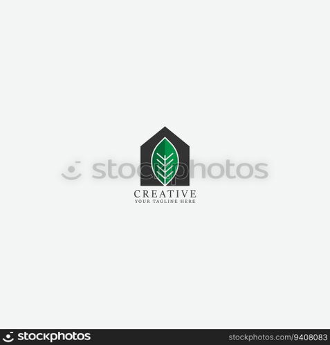 leaf logo vector