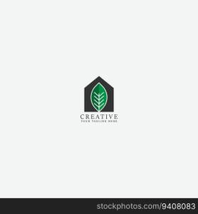 leaf logo vector