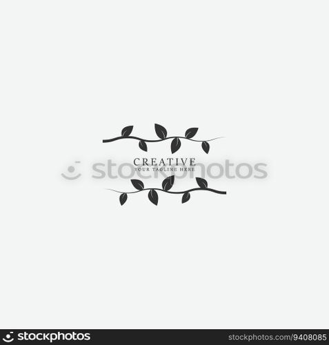 leaf logo vector