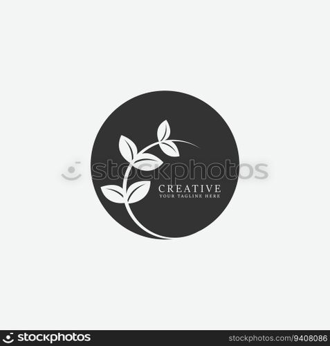 leaf logo vector