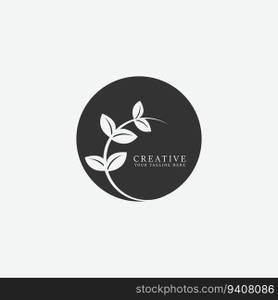 leaf logo vector