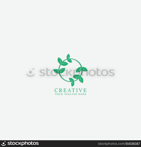 leaf logo vector