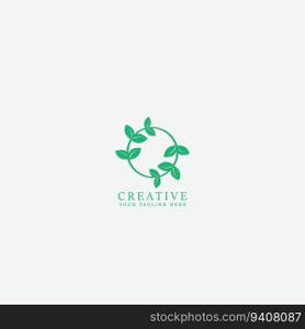 leaf logo vector