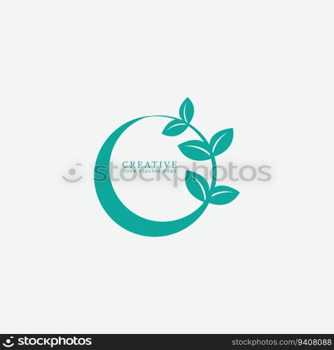 leaf logo vector