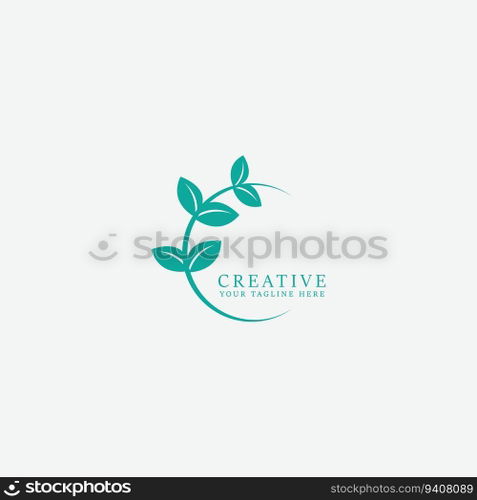 leaf logo vector