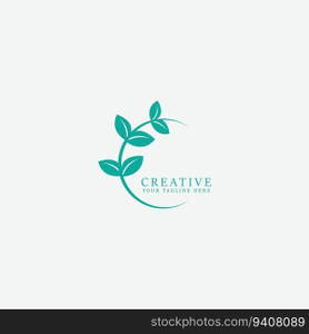 leaf logo vector
