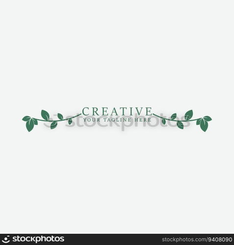 leaf logo vector