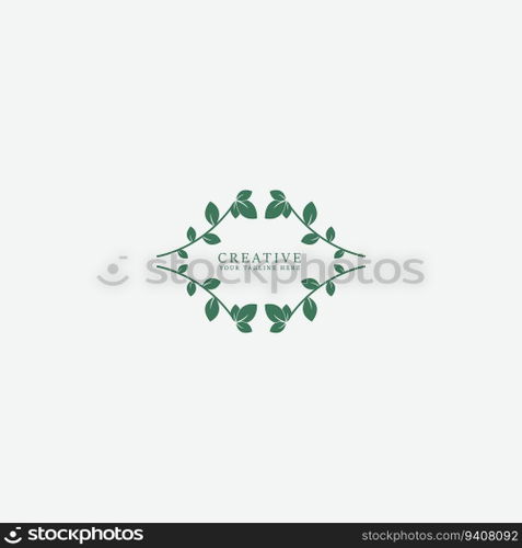 leaf logo vector