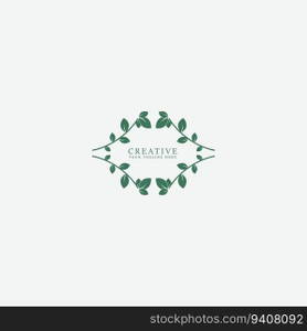 leaf logo vector