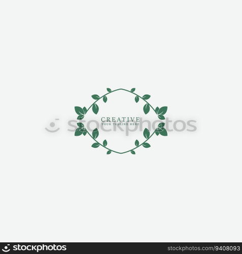 leaf logo vector