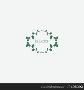 leaf logo vector