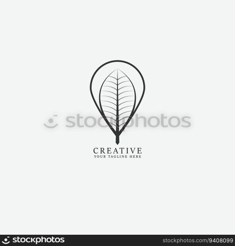 leaf logo vector
