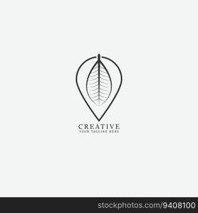 leaf logo vector