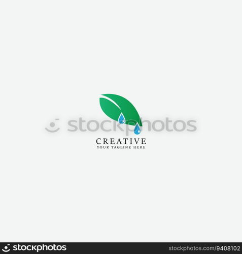 leaf logo vector