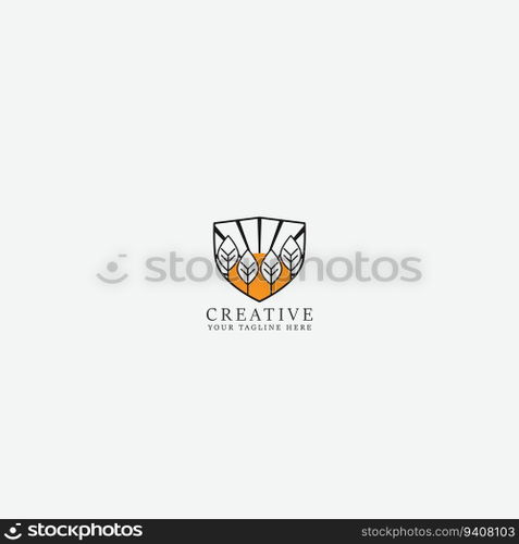 leaf logo vector
