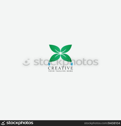 leaf logo vector
