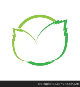 Leaf logo vector icon design template