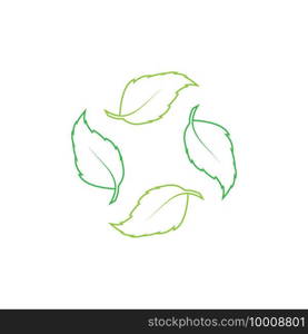 Leaf logo vector icon design template