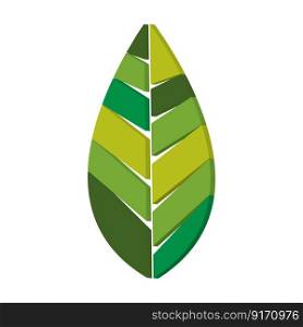 leaf logo vector illustration template design