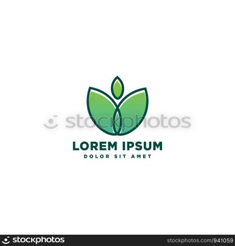 leaf nature eco logo template vector illustration icon element isolaeted. leaf nature eco logo template vector illustration icon element