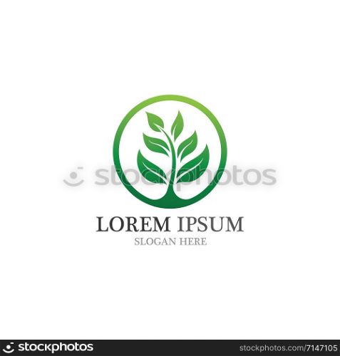 Leaf nature go green logo and symbol vector