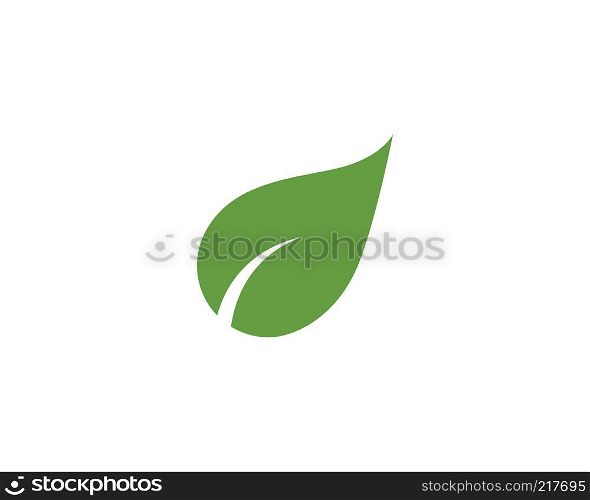 Leaf Nature logo sign. Green life logo sign