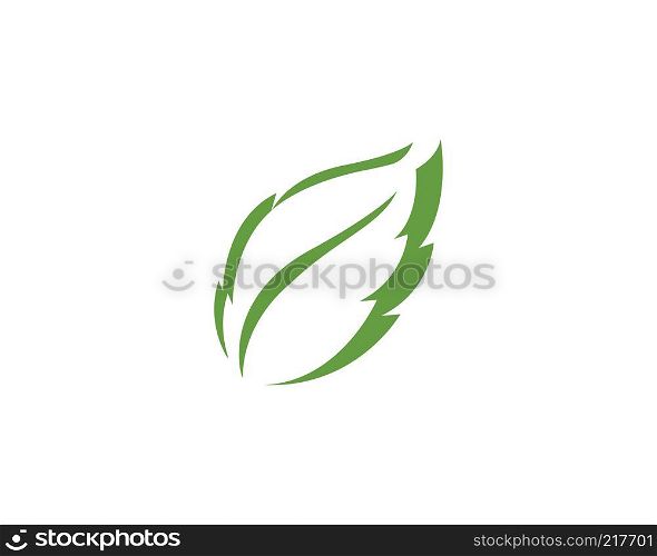 Leaf Nature logo sign. Green life logo sign