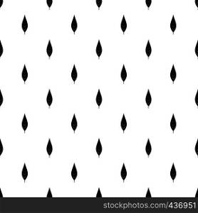 Leaf of willow pattern seamless in simple style vector illustration. Leaf of willow pattern vector