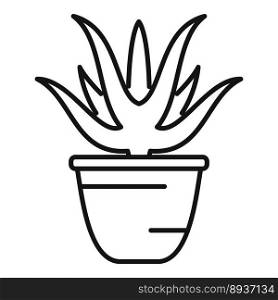 Leaf plant icon outline vector. House indoor. Art summer. Leaf plant icon outline vector. House indoor