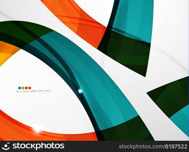 Leaf shape wave abstract background. Leaf shape wave abstract background. Wave elements with glossy light effects