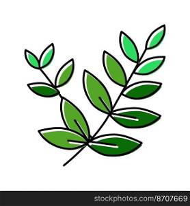 leaf spring color icon vector. leaf spring sign. isolated symbol illustration. leaf spring color icon vector illustration