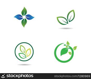 Leaf symbol vector icon illustration