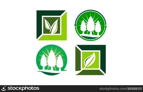 Leaf Template Vector Set