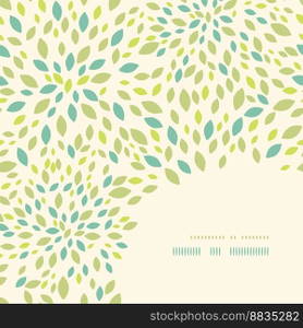 Leaf texture corner decor pattern background vector image