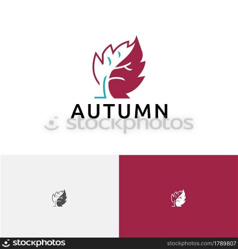 Leaf Tree Autumn Fall Season Nature Logo