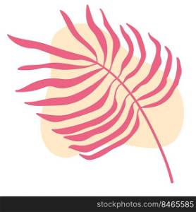 leaf vector illustration with pastel color 