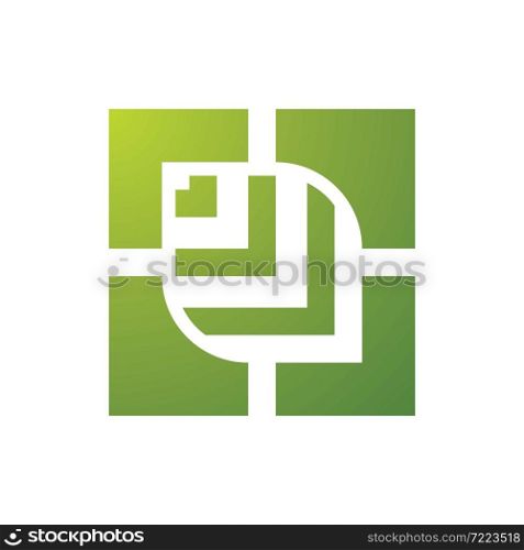 leaf vector logo template icon design