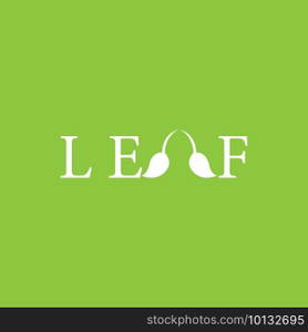 leaf vector template icon design
