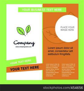 Leafs Company Brochure Template. Vector Busienss Template