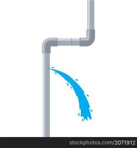 leak water pipes vector element concept design template web