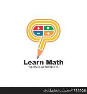 learn math pencil icon vector illustration for app web design template