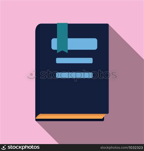 Learning book icon. Flat illustration of learning book vector icon for web design. Learning book icon, flat style