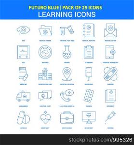 Learning icons Icons - Futuro Blue 25 Icon pack