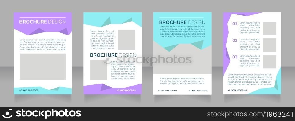 Learning opportunities for graduated pupils blank brochure layout design. Vertical poster template set with empty copy space for text. Premade corporate reports collection. Editable flyer paper pages. Learning opportunities for graduated pupils blank brochure layout design