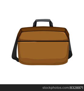 leather laptop bag cartoon. leather laptop bag sign. isolated symbol vector illustration. leather laptop bag cartoon vector illustration