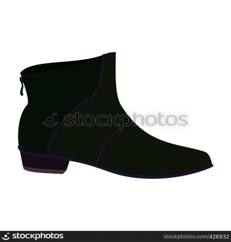 Leather man shoe icon. Flat illustration of leather man shoe vector icon for web design. Leather man shoe icon, flat style